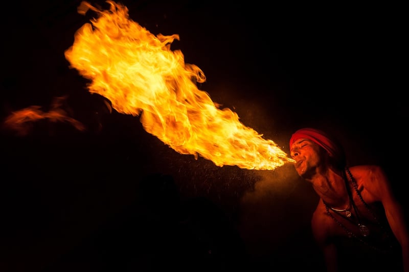Fire-breathing Jugglers