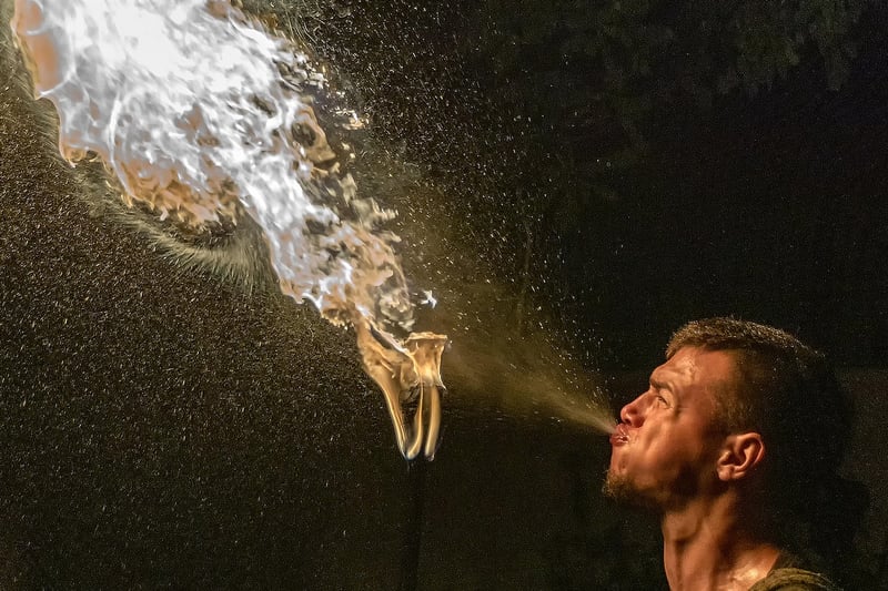 Fire-Breathing Juggler